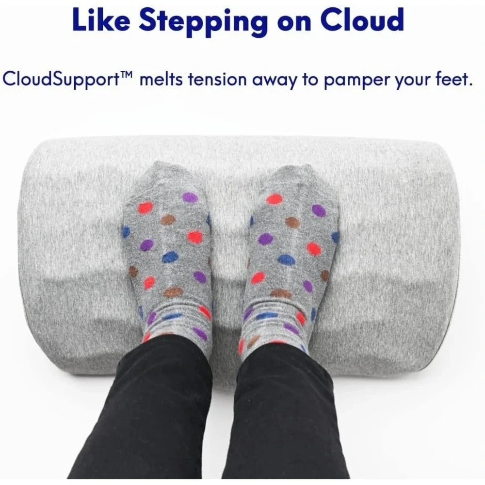 Ergonomic Under Desk Foot Rest‎ by Cushion Lab – Memory Foam Pillow